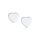 925 Silver Heart Stud Earrings Enamel Square Party Jewelry for Women Girls