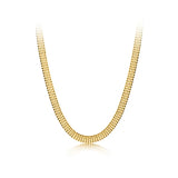 925 Silver 4mm Beads Chain Choker Necklace Women Wedding S925 Jewelry