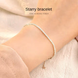 925 Silver Gypsophila Bracelet Women's Engagement Jewelry