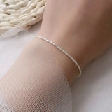 925 Silver Gypsophila Bracelet Women's Engagement Jewelry