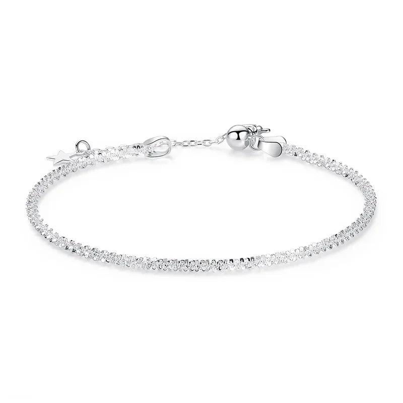 925 Silver Gypsophila Bracelet Women's Engagement Jewelry