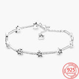 925 Silver Snake Bone Bracelet Lobster Clasp for DIY Charm Jewelry