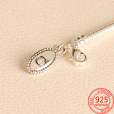 925 Silver Snake Bone Bracelet Lobster Clasp for DIY Charm Jewelry