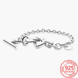 925 Silver Snake Bone Bracelet Lobster Clasp for DIY Charm Jewelry