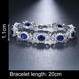 925 Silver Moissanite Diamond Bracelet for Women Zircon Charm Jewelry