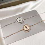 925 Silver Women's Bracelet Diamond Slideable Bracelet Christmas Gift