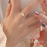 925 Silver Glass Heart Rings Colorful Crystal Moonstone Adjustable Bague