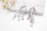 925 Silver Austria 5A CZ Water Drop Earrings