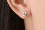 Moon Star Micro Zircon Tassel Earrings S-e545