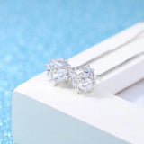 925 Silver Love Candy Zirconia Cube Tassel Earrings