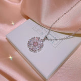 Zircon Crystal Pendant Clavicle Chain Necklace for Women