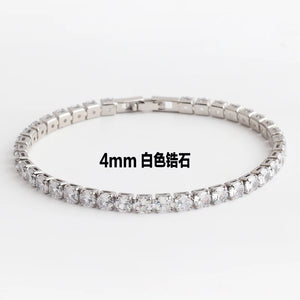Adjustable Rainbow Zircon Tennis Bracelet for Women