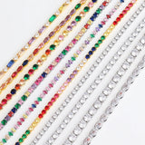 Adjustable Rainbow Zircon Tennis Bracelet for Women