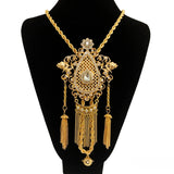 Algeria Bridal Necklace with Tassel Pendant
