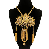 Algeria Bridal Necklace with Tassel Pendant