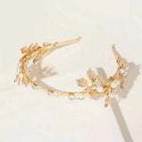 Leaf Shape Wedding Tiara Headband Bridal Prom Hair Accessory