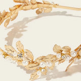 Leaf Shape Wedding Tiara Headband Bridal Prom Hair Accessory