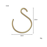 Aluminum Alloy Scarf Necktie Hanger Large S-Shaped Hook