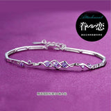 Angel Heart Bracelet 925 Sterling Silver Crystal Zirconia Bracelets