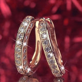 Austria Crystal Wedding Stud Earrings for Women