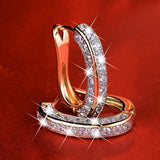 Austria Crystal Wedding Stud Earrings for Women