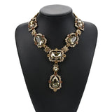 Austrian Crystal Glass Choker Necklace for Women