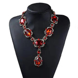 Austrian Crystal Glass Choker Necklace for Women