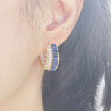 Colorful Zironium Hoop Earrings for Engagement