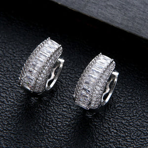 Colorful Zironium Hoop Earrings for Engagement