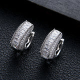 Colorful Zironium Hoop Earrings for Engagement