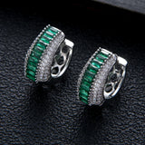 Colorful Zironium Hoop Earrings for Engagement