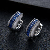 Colorful Zironium Hoop Earrings for Engagement
