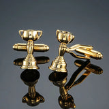 Silver Crown Crystal Cufflinks for Mens Wedding Suit B029