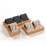 Bamboo Wood Earrings Display Tray - 4 Sizes - Jewelry Display Stand