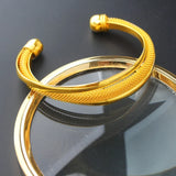 24k Dubai Bracelet African Arab Wedding Open Bracelet Jewelry