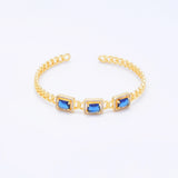 Rectangle Crystal Bangles for Women