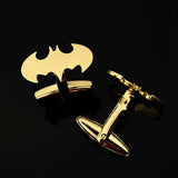 Bat Men Cufflinks Sleeve Wrist Buttons Shirt Clasps Stainless Steel Cuff Buckle