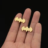 Bat Men Cufflinks Sleeve Wrist Buttons Shirt Clasps Stainless Steel Cuff Buckle