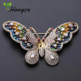 Butterfly Brooches Pins Women Freshwater Pearl Wedding