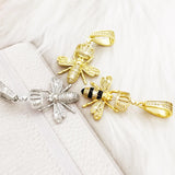 Bee Honey Zircon Hip-hop Rapper Pendant