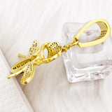 Bee Honey Zircon Hip-hop Rapper Pendant