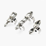 Crystal Open Rings for Women Rhinestone Adjustable Geometric Set