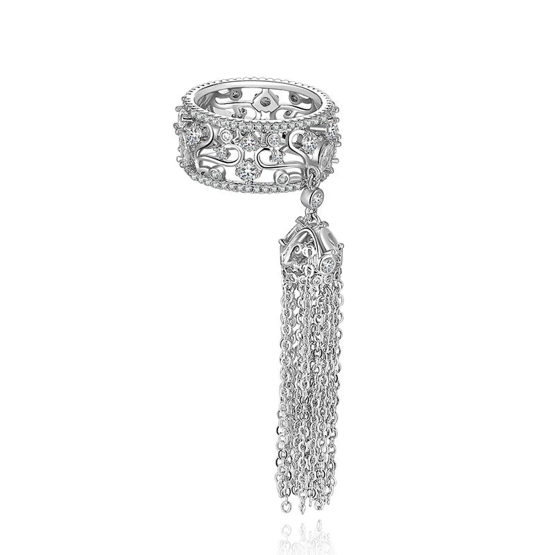 Vintage Crystal Ring Cubic Zirconia Women Jewelry Accessories