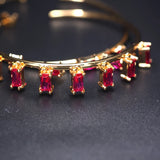 Hoop Earrings Cubic Zirconia Pendant Round Earrings Boho Women Jewelry
