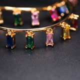 Hoop Earrings Cubic Zirconia Pendant Round Earrings Boho Women Jewelry