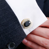 Crystal Cuff Links Full Drill Buttons Wedding Men French Lawyer Copper Cufflink