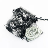 Silver Butterfly Organza Bags 100pcs 7x9cm Wedding Party Candy Packaging