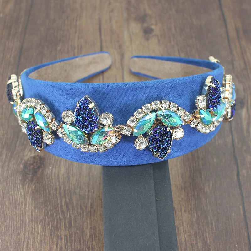 Geometric Pearl Hair band Baroque Headband Big Gem Pearl Wild Temperament