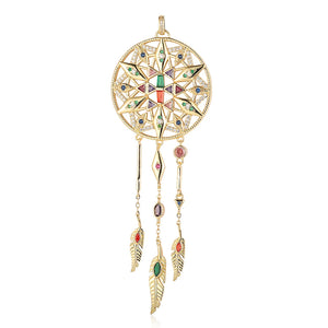 Boho Dream Catcher Charm Women Necklace Pendant DIY Jewelry