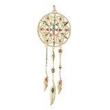 Boho Dream Catcher Charm Women Necklace Pendant DIY Jewelry